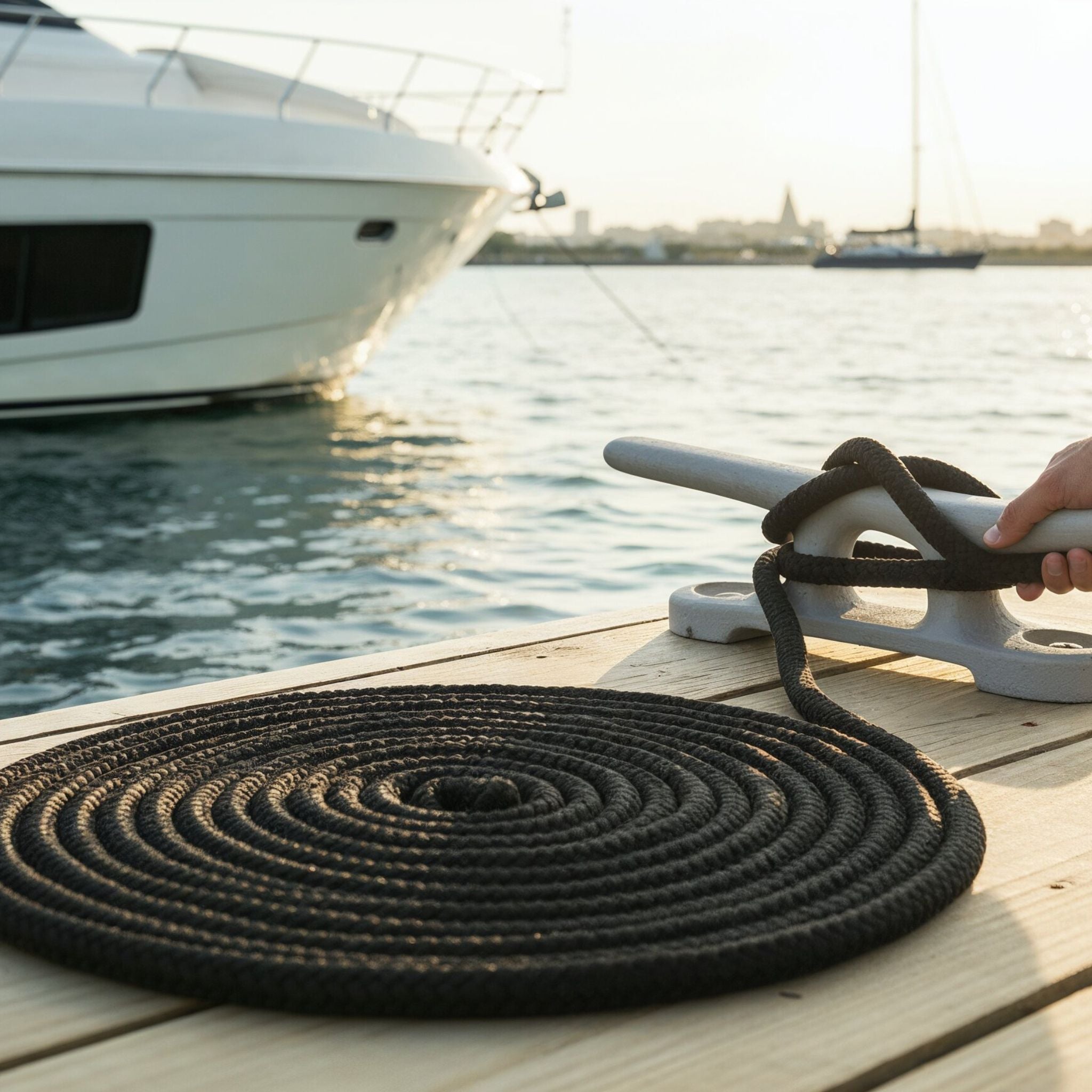1" Double-Braided Nylon Dock Line by Aeré | Yacht Protection Concepts - Premium Marine Equipment