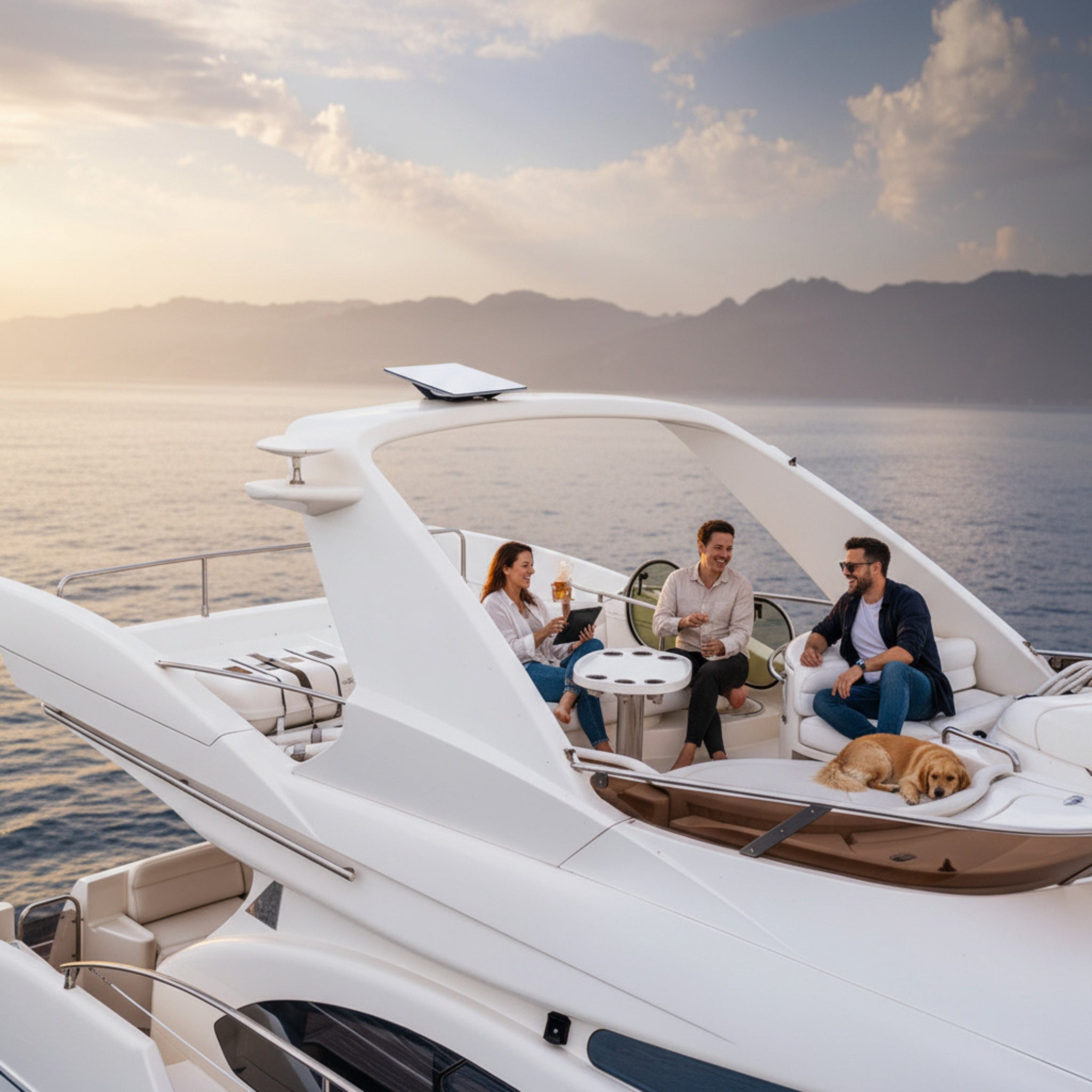 Flat High - Performance (Router Not Included) - Marine Router by Starlink (View 4) | Yacht Protection Concepts