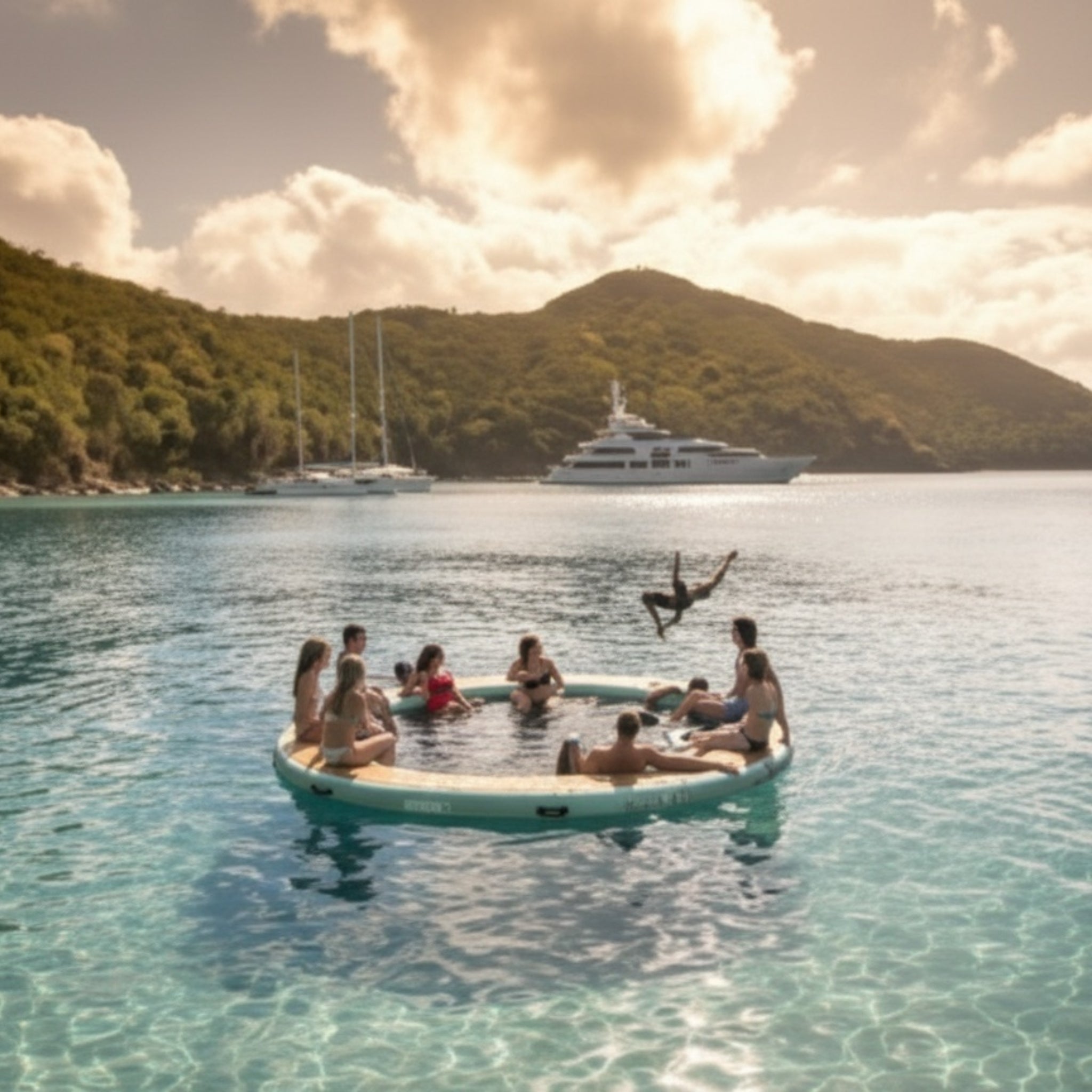 Inflatable Hangout Water Hammock Classic by Bote | Yacht Protection Concepts - Premium Marine Equipment