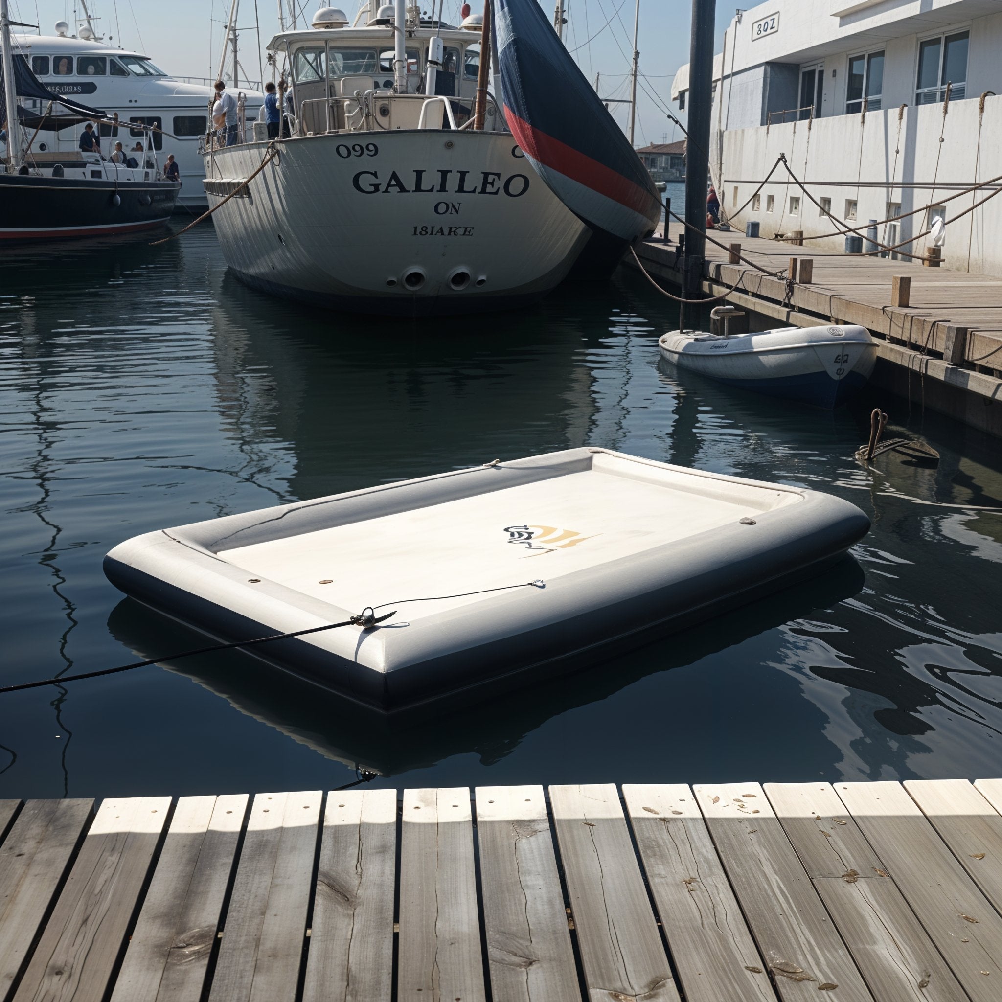 Inflatable Work Platform by Aeré | Yacht Protection Concepts - Premium Marine Equipment