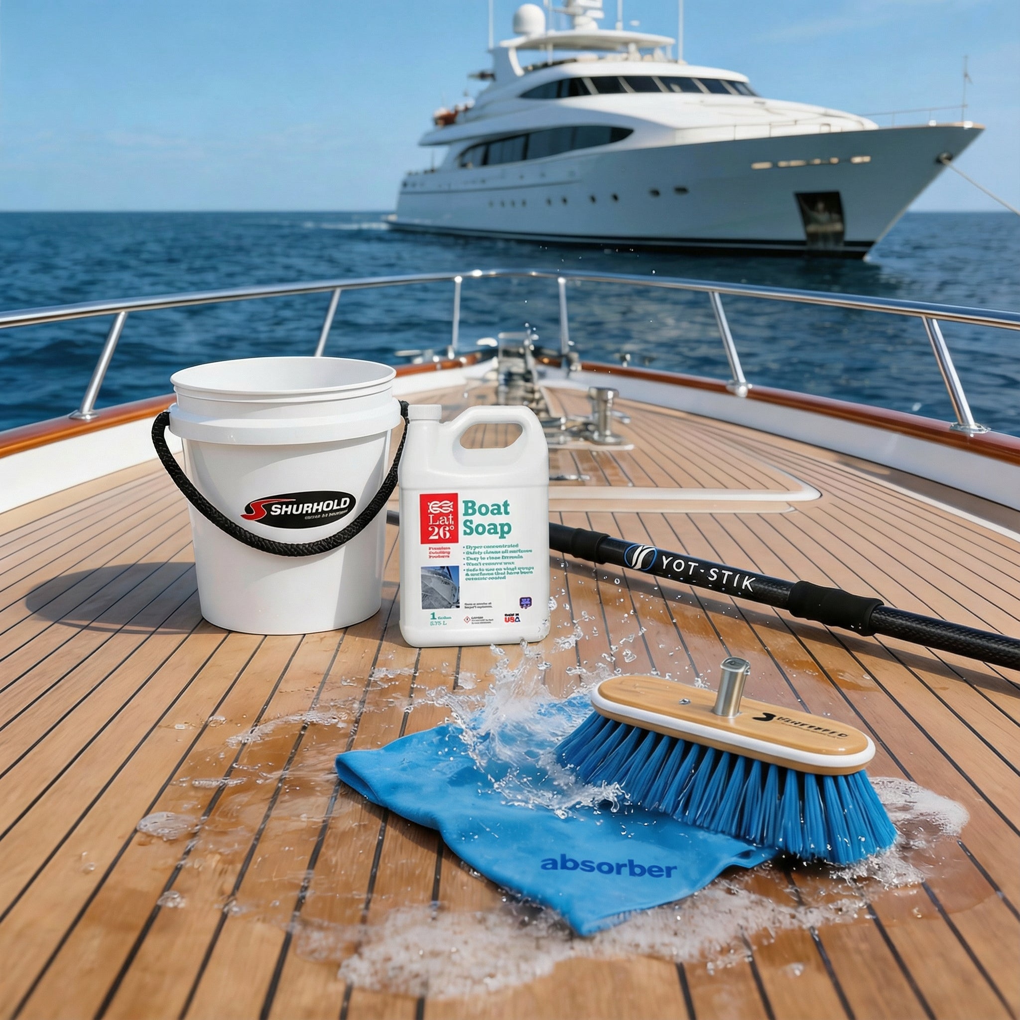 Essential Boat Cleaning System (5 - Piece) - Boat Cleaning System by YPC (View 3) | Yacht Protection Concepts