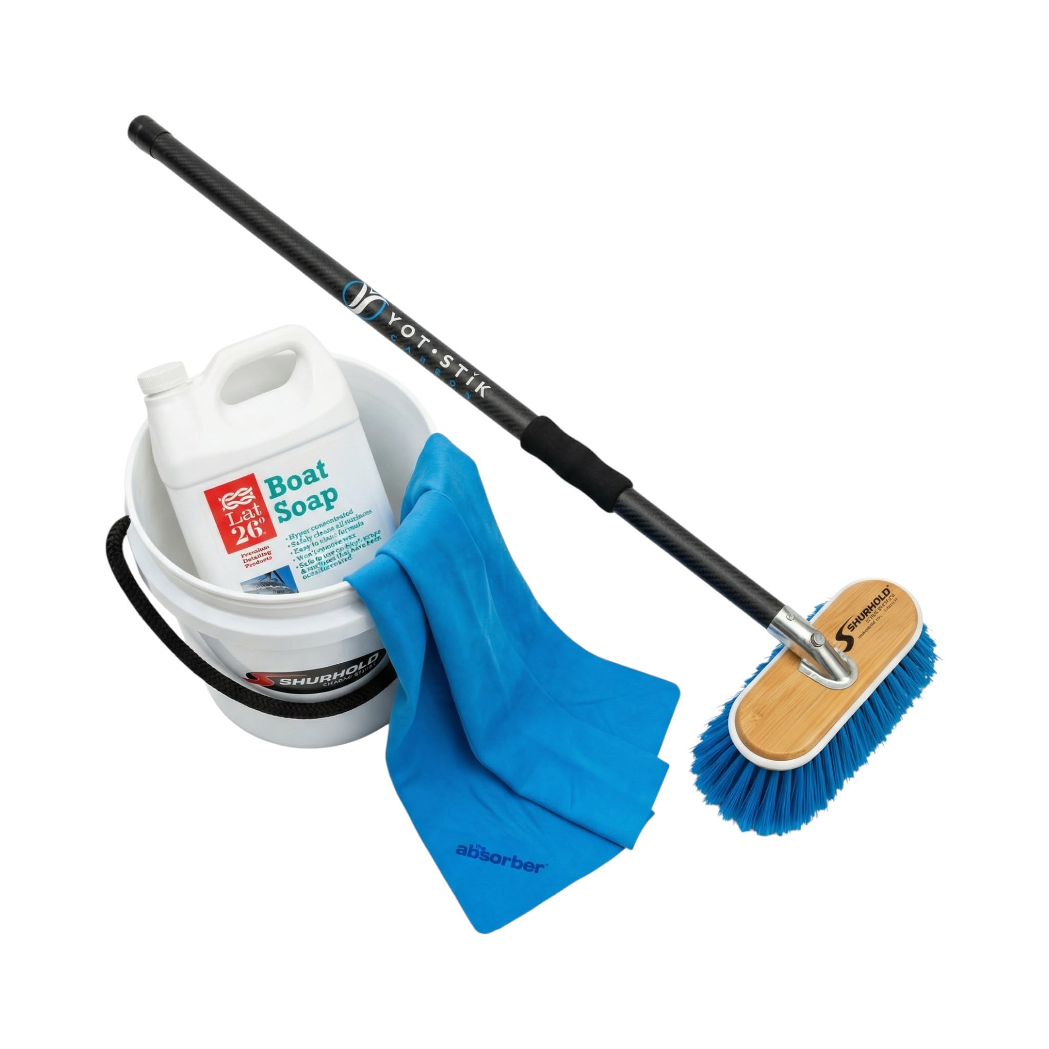 Essential Boat Cleaning System (5 - Piece) - Boat Cleaning System by YPC (View 2) | Yacht Protection Concepts