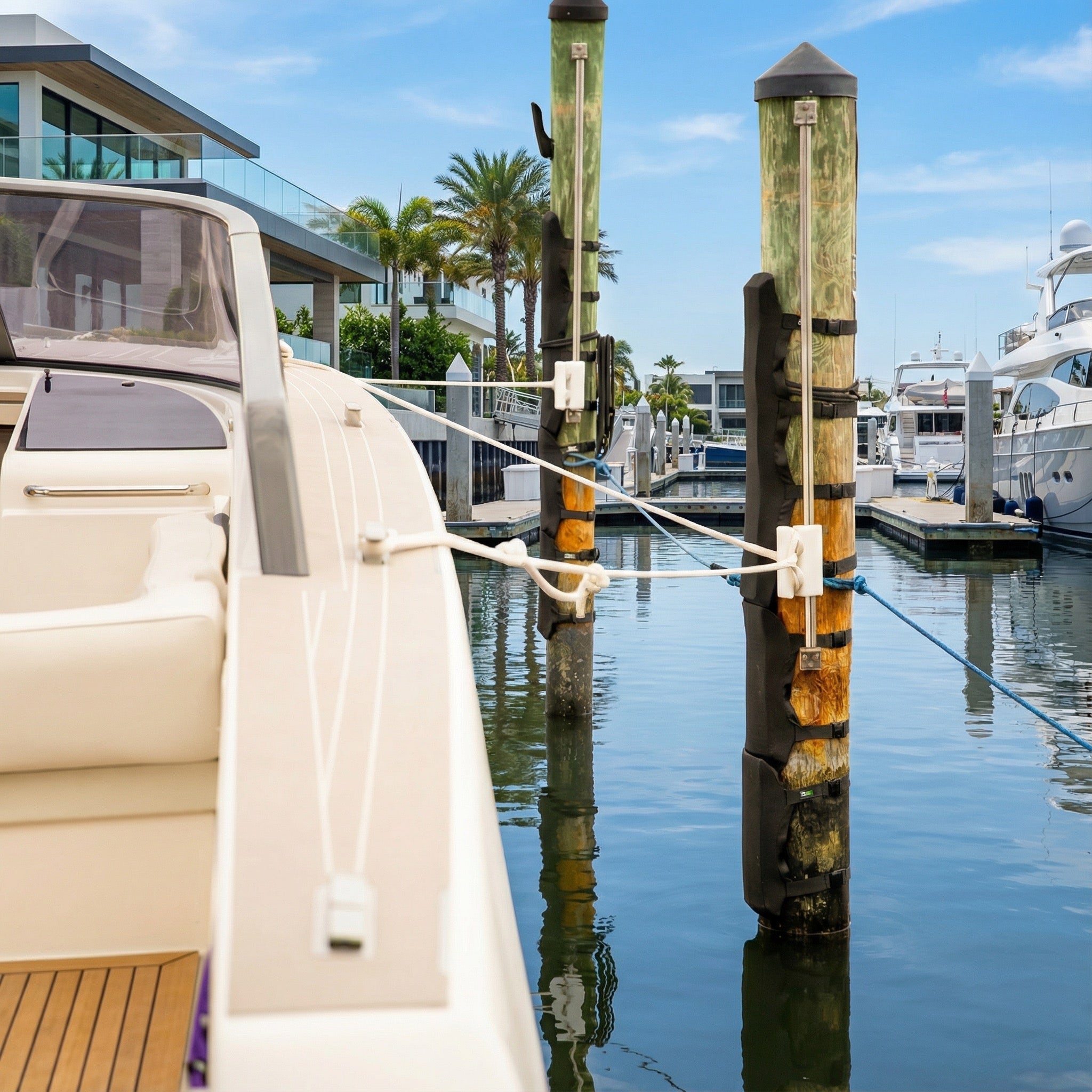 PilePad Mid Extension Link - Dock Piling Protector by Piling Pad (View 4) | Yacht Protection Concepts