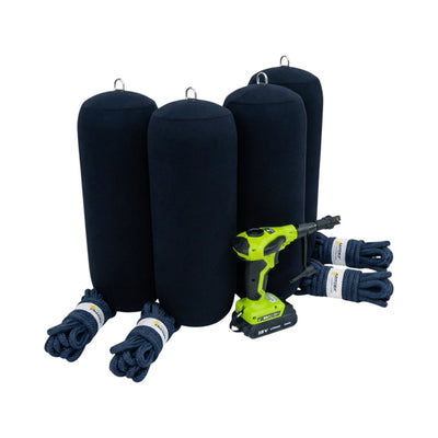 12" Inflatable Fender Protection System (4 - Point) - Fender System by YPC (View 3) | Yacht Protection Concepts