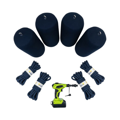 12" Inflatable Fender Protection System (4 - Point) - Fender System by YPC (View 3) | Yacht Protection Concepts