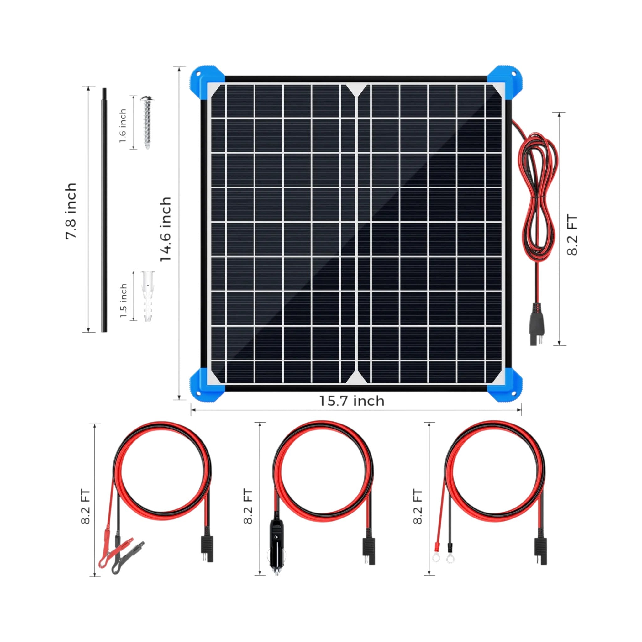 12W MPPT Waterproof Solar Battery Charger by POWOXI | Yacht Protection Concepts - Premium Marine Equipment