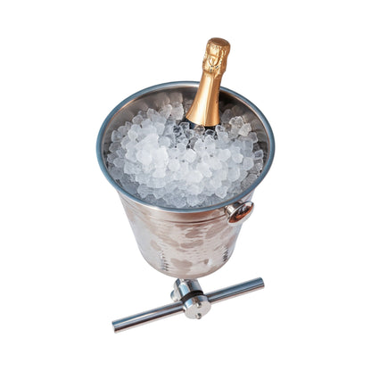 Boat Rod Holder Horizontal Rail Champagne Bucket (Hammered) by Bev Bucket | Yacht Protection Concepts - Premium Marine Equipment