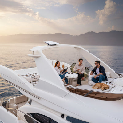 Flat High - Performance (Router Not Included) - Marine Router by Starlink (View 4) | Yacht Protection Concepts
