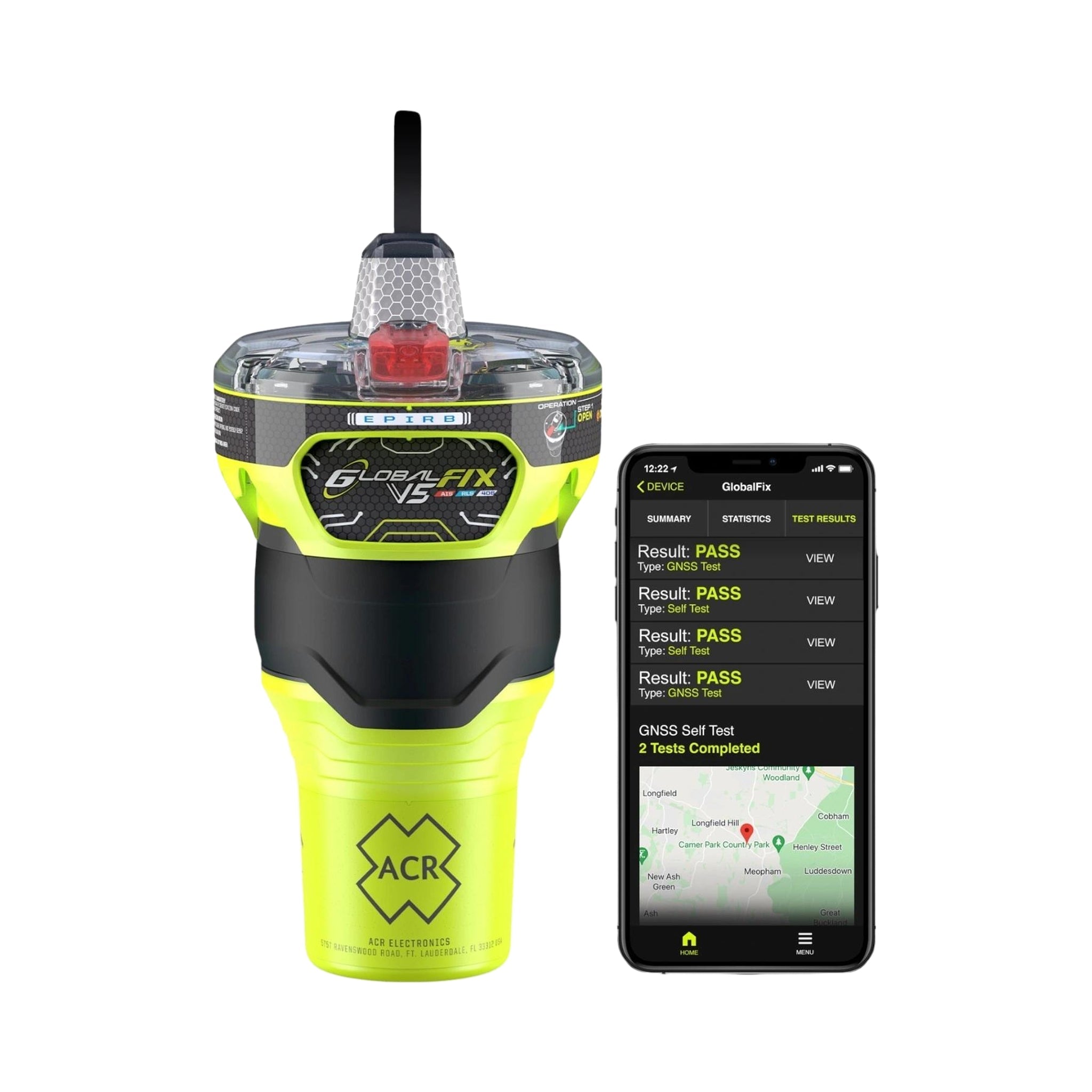 GlobalFix V5 AIS EPIRB Emergency Beacon by ACR Electronics | Yacht Protection Concepts - Premium Marine Equipment