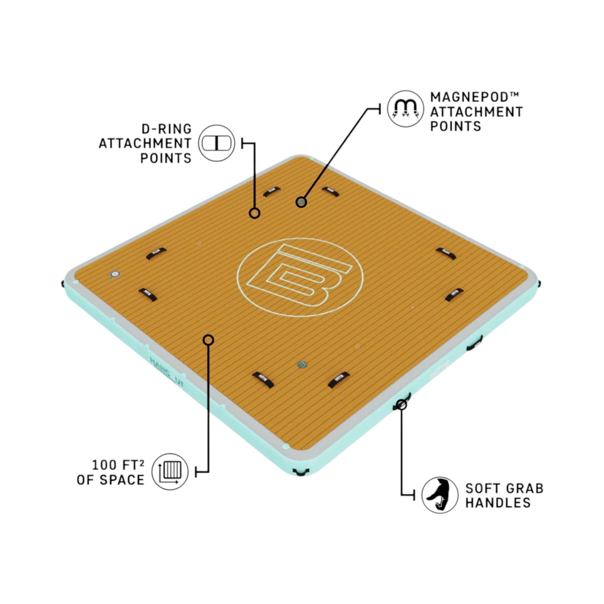 Inflatable Hangout Dock Classic by Bote | Yacht Protection Concepts - Premium Marine Equipment