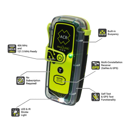 ResQLink 400 Personal Locator Beacon by ACR Electronics | Yacht Protection Concepts - Premium Marine Equipment