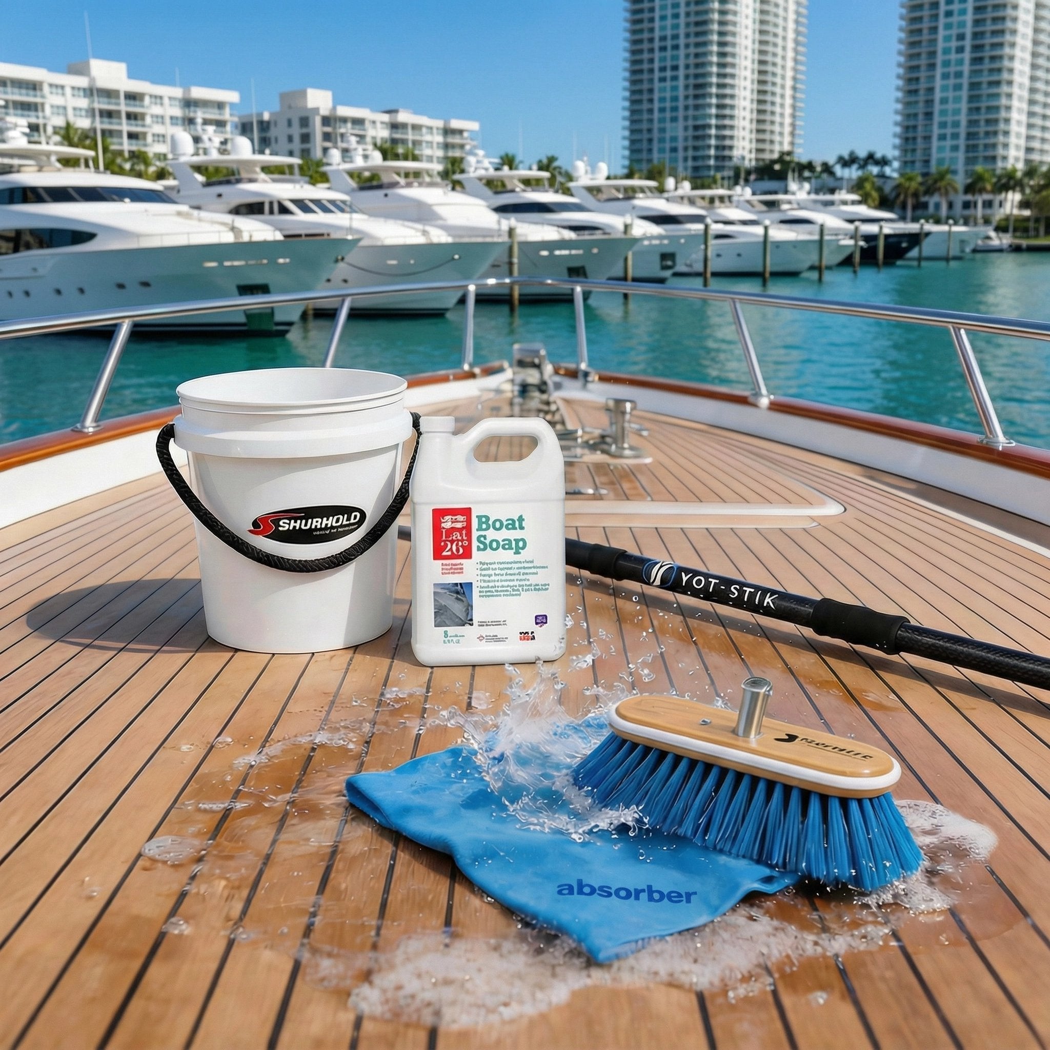 Essential Boat Cleaning System - 5 Piece - Boat Cleaning System by YPC (View 2) | Yacht Protection Concepts
