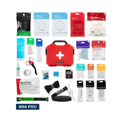 MyFAK Mini Pro Waterproof First Aid Kit contents layout