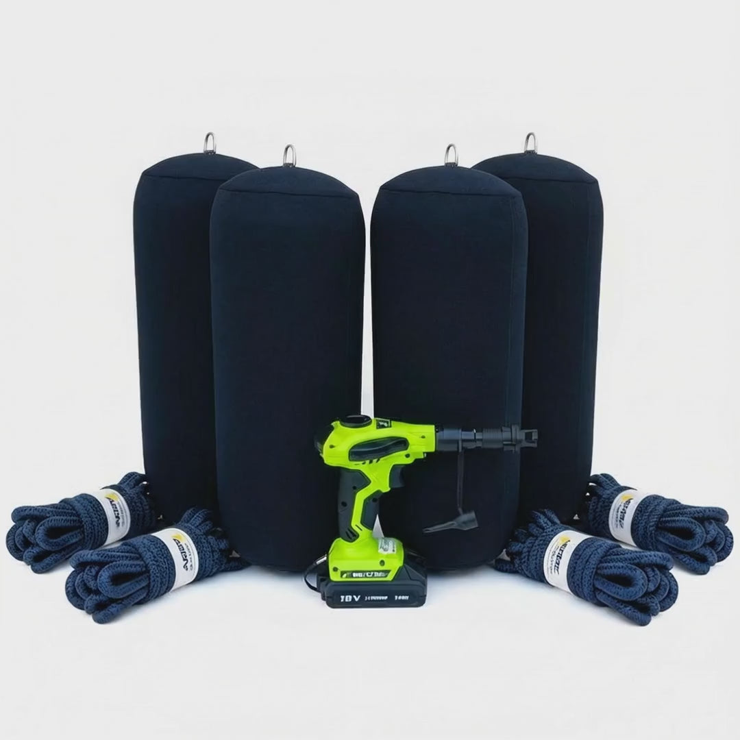 12" Inflatable Fender Protection System (4-Point) by YPC | Yacht Protection Concepts - Premium Marine Equipment